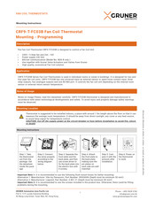 Gruner CRF9-T-FC03B Mounting Instructions