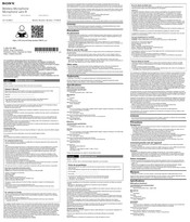 Sony YY7867E Reference Manual