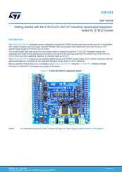 ST X-NUCLEO-ISO1A1 User Manual