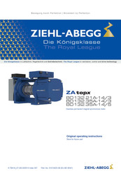 ZIEHL-ABEGG BD132.21A-14/3 Original Operating Instructions