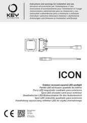 Key Automation ICO101TU Instructions And Warnings For Installation And Use