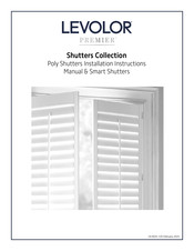 Levolor PREMIER Manual Smart Poly Shutters Installation Instructions Manual