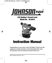 Johnson Level & Tool 40-6910 Instruction Manual