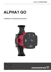 Grundfos ALPHA1 GO Installation And Operating Instructions Manual