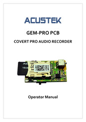 Acustek GEM-PRO PCB Operator's Manual