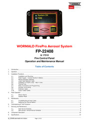 Wormald FirePro 17310 Operation And Maintenance Manual