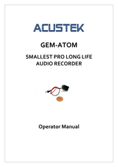Acustek GEM-ATOM Operator's Manual