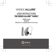 Widex Allure ARRD1 RIC User Instructions