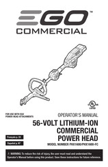 EGO PRO X PHX1600 Operator's Manual