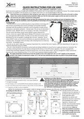 Xvent XF1-020-ECS0ERXAC-0A0 Instructions For Use Manual