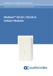 AudioCodes Mediant 5G-EA-G Installation & Configuration Manual
