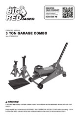 Torin BIG RED CT830025JSF Owner's Manual