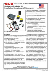 SCS SCS-73627-ABC Installation, Operation And Maintenance Manual