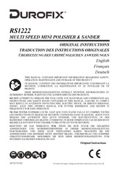 DUROFIX RS1222 Original Instructions Manual