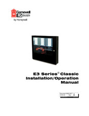 Honeywell Gamewell Classic E3 Series Installation & Operation Manual
