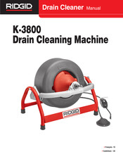 RIDGID K-3800 Manual