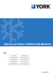 York YHFF09XESAFP-RX Installation & Operation Manual