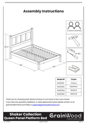 GrainWood Shaker SHS0304 Assembly Instructions Manual