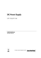GW Instek GPE-1323 User Manual