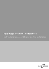 nova hüppe Trend 200 Instructions For Assembly And Installation