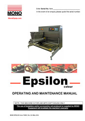 Mono Epsilon 400 Operating And Maintenance Manual