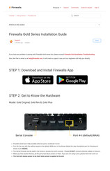 Firewalla Gold Plus Installation Manual