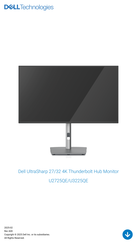 Dell UltraSharp U3225QE Quick Start Manual