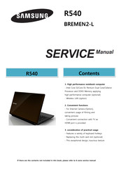 Samsung R540 Service Manual
