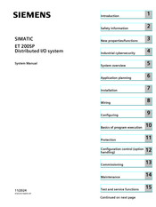 Siemens SIMATIC ET 200SP System Manual