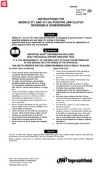 Ingersoll-Rand 371-EU Instructions Manual