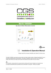 CGS Merlin 1000SW+ Installation & Operation Manual