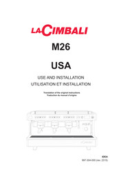 La Cimbali M26 Use And Installation