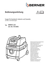 Berner 1013085 Operating Instructions Manual
