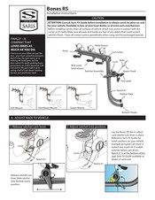 Saris Bones RS Installation Instructions Manual