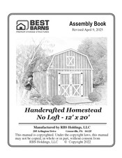 Best Barns Handcrafted Homestead No Loft Assembly Book
