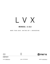 Meris LVX Manual