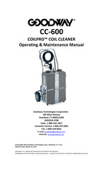 Goodway COILPRO CC-600 Operating & Maintenance Manual
