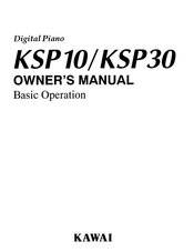 Kawai KSP50 Owner's Manual
