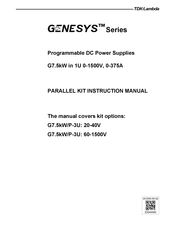 TDK-Lambda G7.5kW/P-3U Instruction Manual