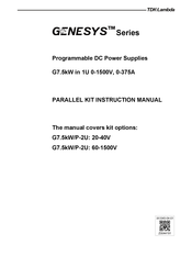 TDK-Lambda G7.5kW/P-2U Instruction Manual