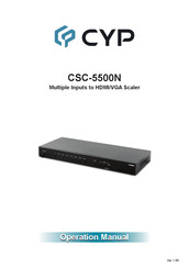 CYP CSC-5500N Operation Manual