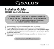 Salus SG810ZB Installer's Manual