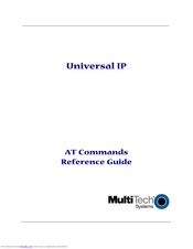 Multitech SocketEthernet IP MT100SEM-IP At Commands Reference Manual