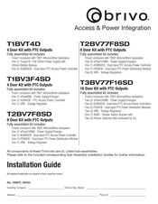 Brivo T1BV3F4SD Installation Manual