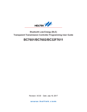 Holtek BC7601 User Manual