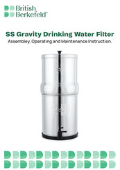 BRITISH BERKEFELD SS Assembly, Operating, And Maintenance  Instructions