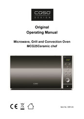 CASO DESIGN Ceramic Chef MCG25 Original Operating Manual