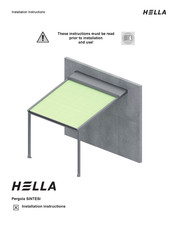 Hella SINTESI Installation Instructions Manual