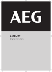 AEG A18FMT2 Original Instructions Manual