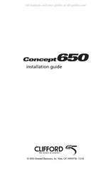 Directed Electronics CLIFFORD G5 Concept650 Installation Manual